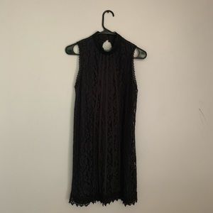 Dark gray/charcoal lace dress